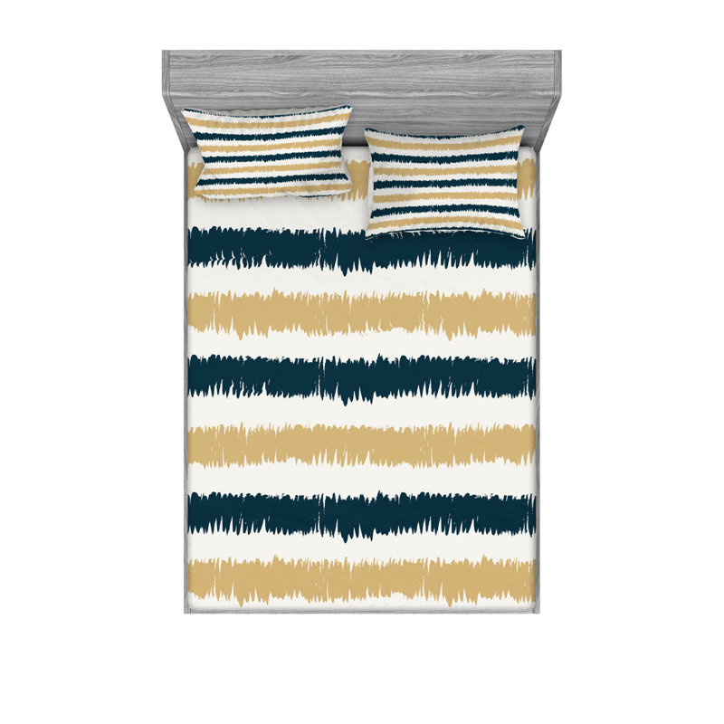 Ensemble de draps Paintbrush Strokes Lines, Double