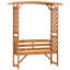 Banc de jardin pour patio avec tonnelle et pergola