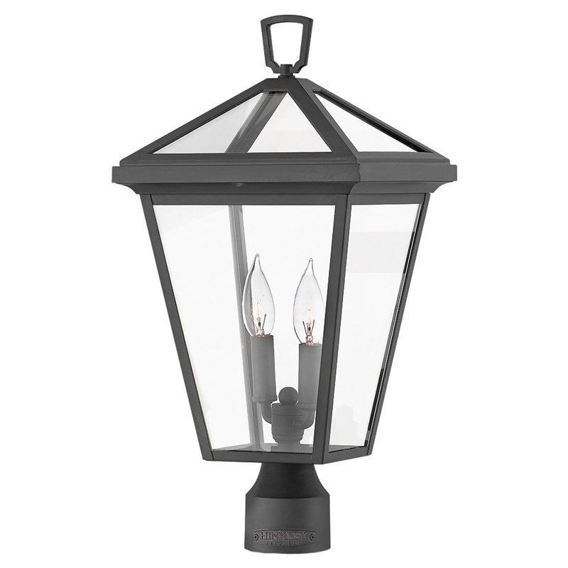 Tête de lanterne 2 lumières Lalla, Noir musée