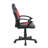 Red Kids Racer Style Gaming Chair With Techniflex Upholstery & Adjustable Height