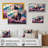 Buffalo With Landscape - Buffalo/Bison Canvas Prints-24535549-24535522