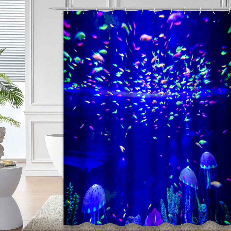 Magnifique rideau de douche avec 12 crochets, L 72 po x l 84 po