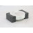 Alexy And Grey Marble Round Geometric Tray With Black Rectangular Blocks-1985440026