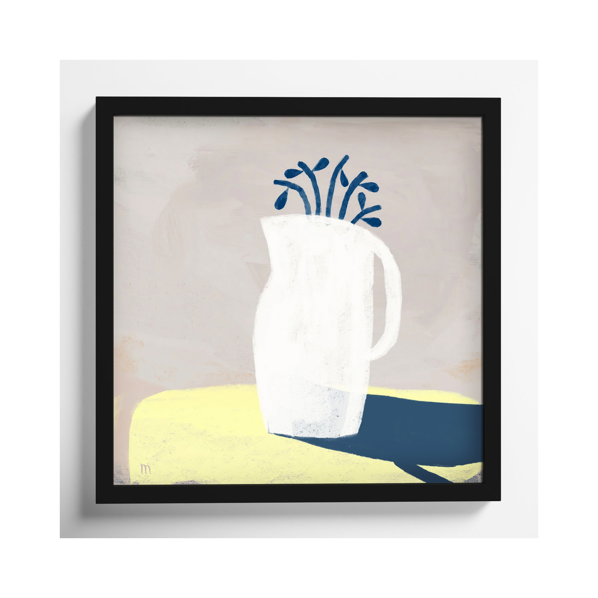 In Full Light by StudioM, Black, 16" H x 16" W x 1.25" D