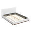Grand lit tapissier en tissu blanc avec base en bois massif-1637312815