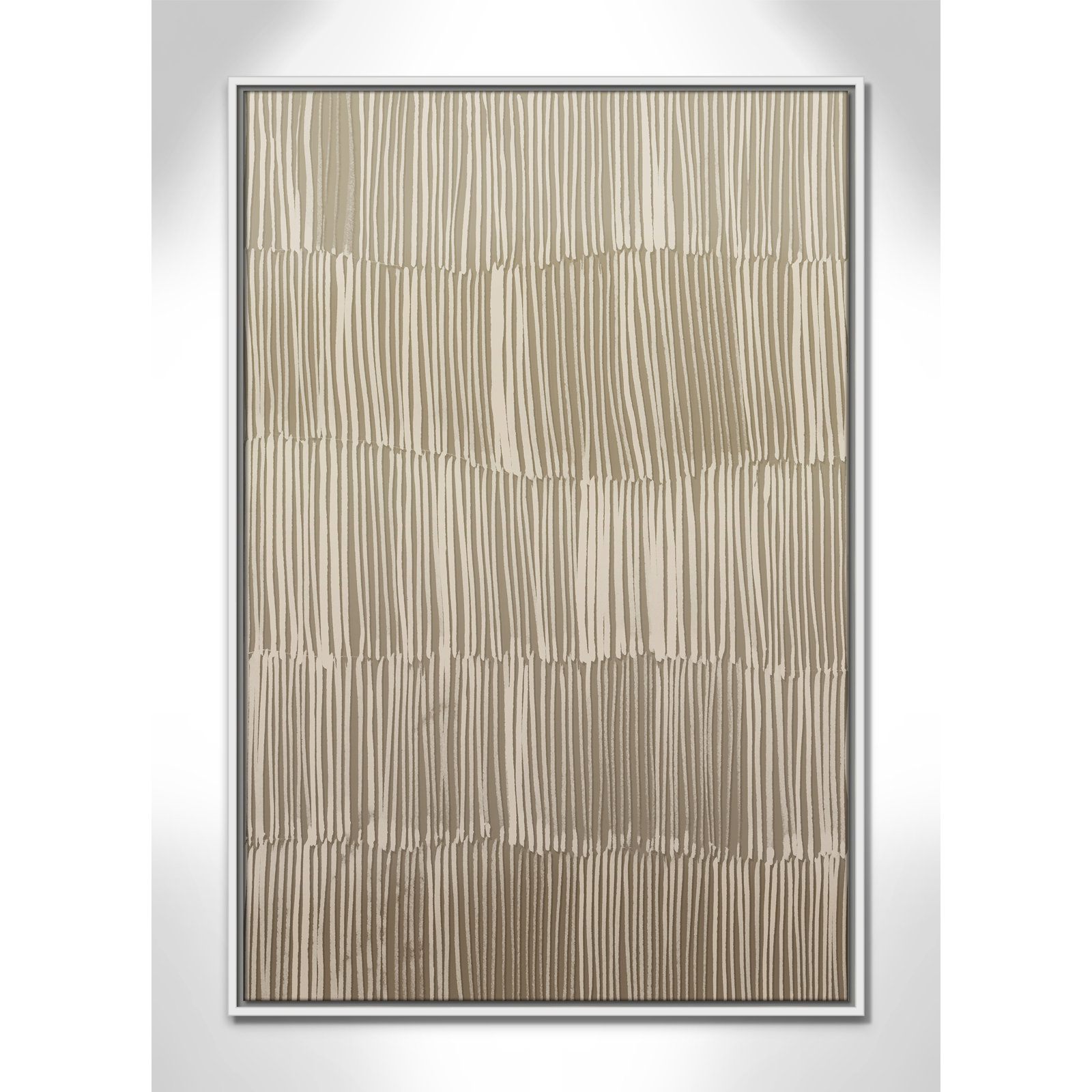 Linear Calm I Print by , 37.5" H x 25.5" W, White Floater
