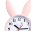 Réveil en forme de lapin mignon, silencieux et précis, décoratif pour la chambre à coucher