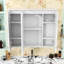 Armoire murale de salle de bain avec 5 tablettes réglables