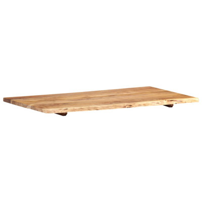 Bathroom Vanity Top Solid Acacia Wood 100x52x2.5 cm
