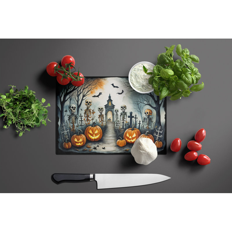 Planche à découper squelette Spooky Halloween