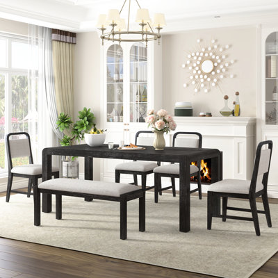 Vintage Extendable Dining Table For 4 - 6, Finish, Curved Design, Strong Load Bearing Capacity Whole Retro 6 People, Color, Rails, Comfortable Seating