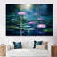 «Pink Lotus Flower Pond Misty Magic», ensemble d'art mural lac-851446472-851446478
