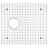 Stainless steel kitchen sink grid for model WHNCMD5221