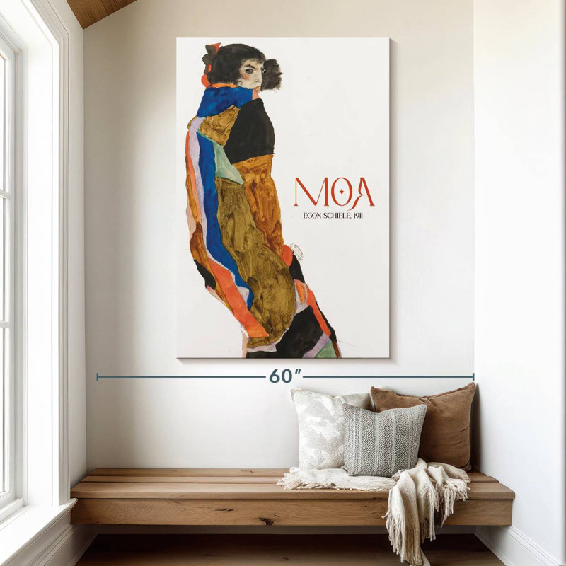 Affiche d'exposition Moa Schiele, H 51 po x l 34 po