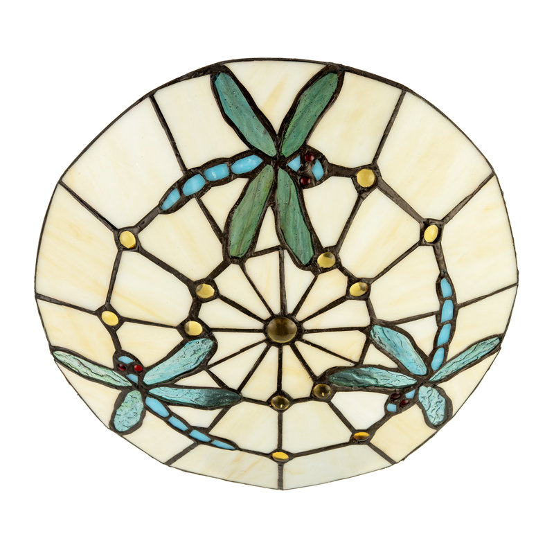9cm H Glass Bowl Pendant Shade ( No Direct Attachment Method ) in Blue