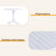 Table ronde moderne en plastique - table de salle à manger intérieure / extérieure de 36 pouces et table basse, table de patio légère en polypropylène toutes saisons pour le jardin, la cour, la cuisine, le camping