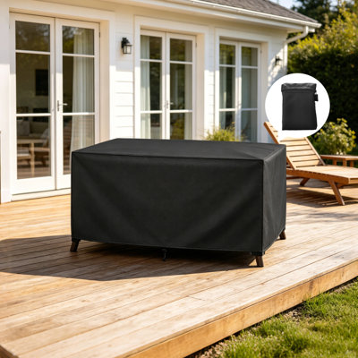 Outdoor Furniture Cover for Deck Table Chairs Backyard Dining Sets, 98"L x 78"W x 32"H