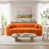 Velours côtelé orange sélectionné