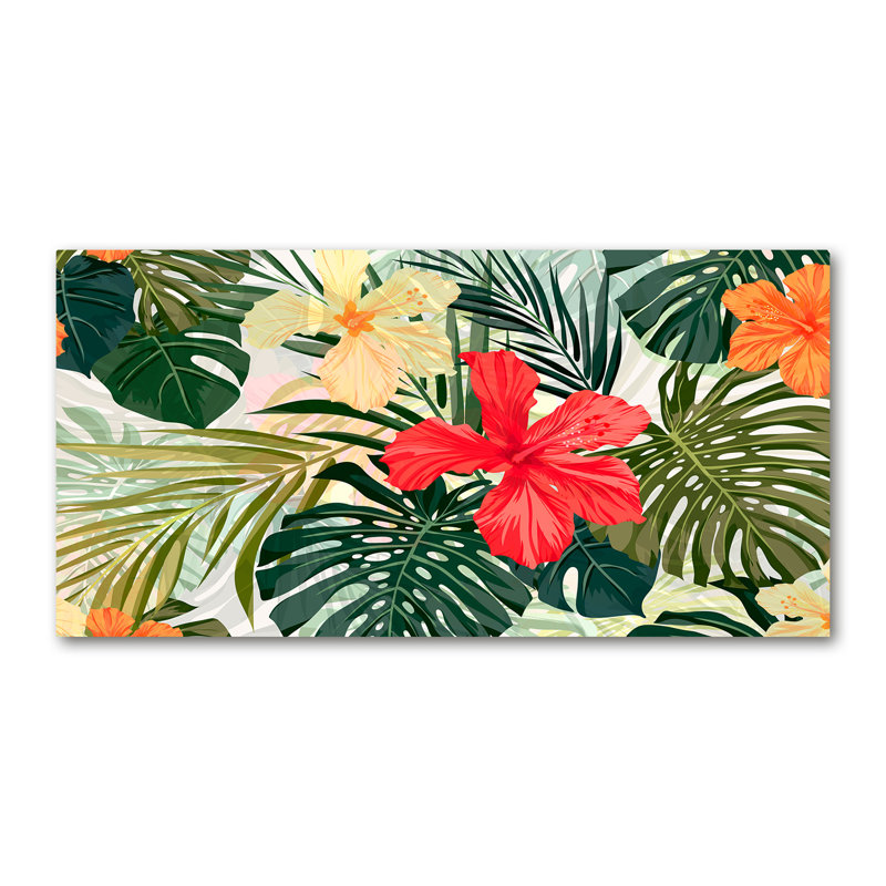 Hawaiian Flowers - Wrapped Canvas Print