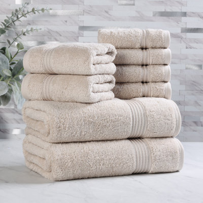 Alexia Heritage Egyptian Cotton Soft Absorbent Luxury 8 Piece Bathroom Towel Set