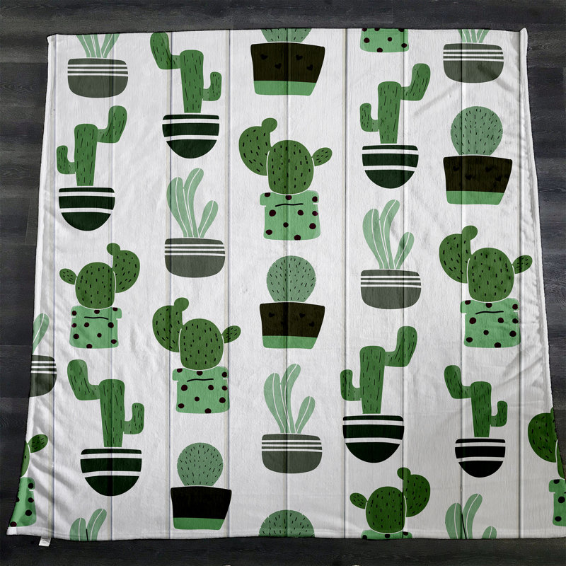 Jeté de cactus fantaisiste