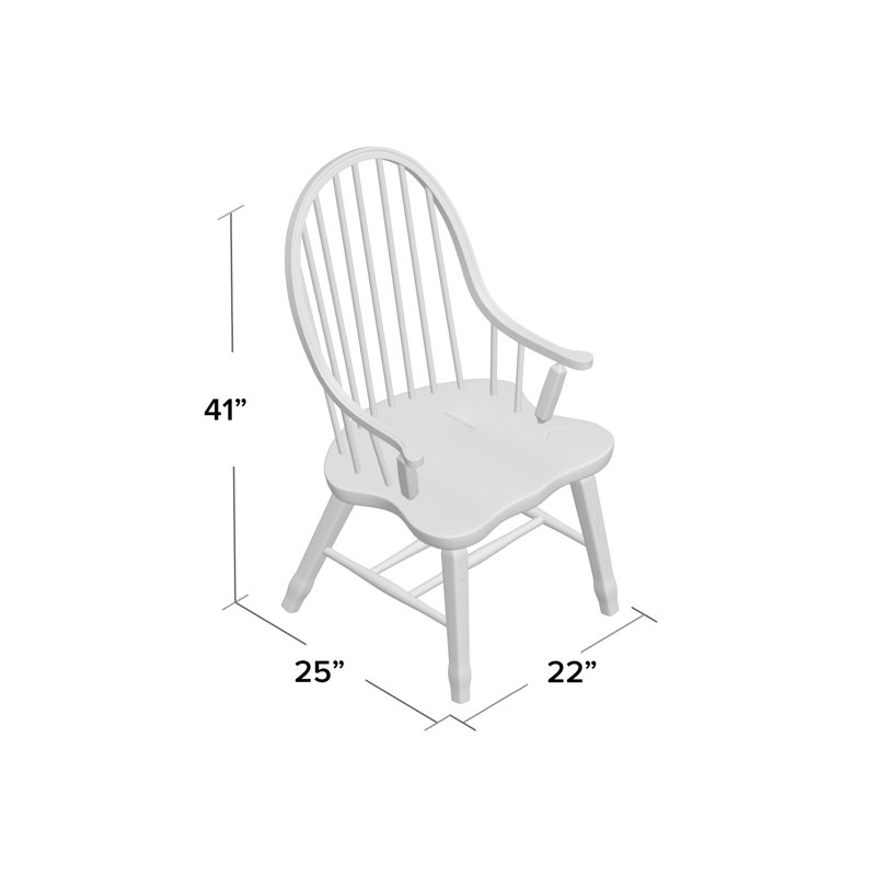 Fauteuil Makira Windsor, Noir