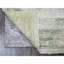Tapis de couloir oriental blanc 2 pi 8 po x 8 pi Oushak angora afghan avec une grande feuille, teinture végétale, 100% laine