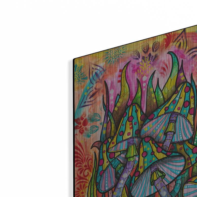 Art mural en métal Red Barrel Studio® «The Fungus Parmi Nous» par Dean Russo, H 24 po x l 16 po