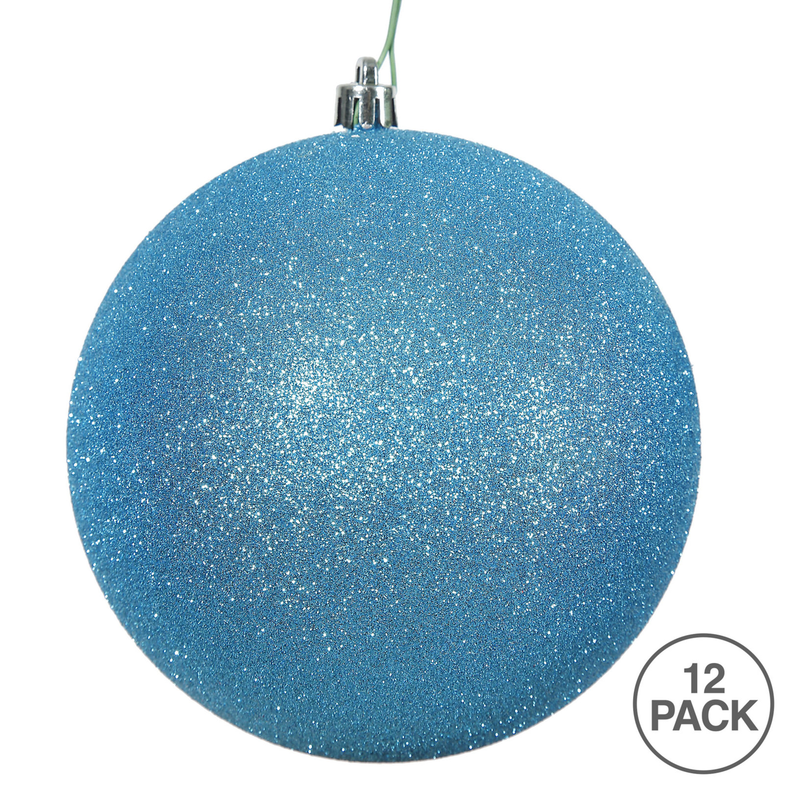 Shatterproof Bauble, 2.75" H x 2.75" W x 2.75" D, Turquoise
