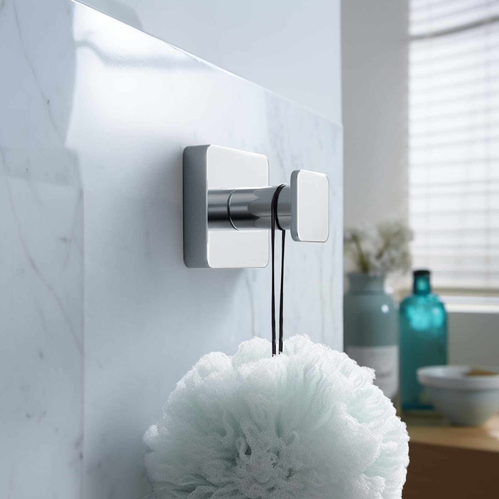 Blaze Wall-Mounted Robe Hook, Chrome