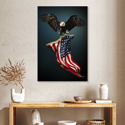 Brampt Eagle With American Flag