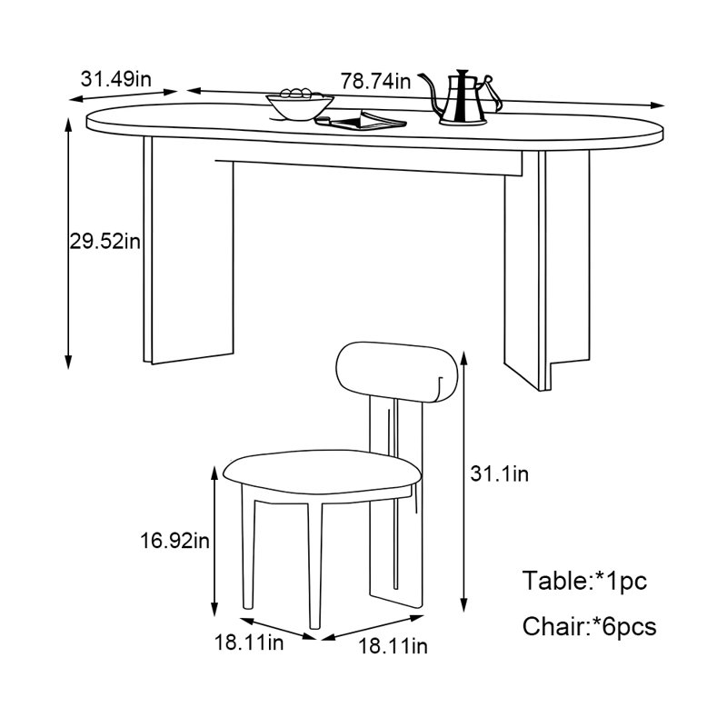 Petula, 29.52"H x 78.74"L x 31.49"W