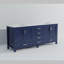 Meuble-lavabo double avec plateau en marbre de culture-110822029