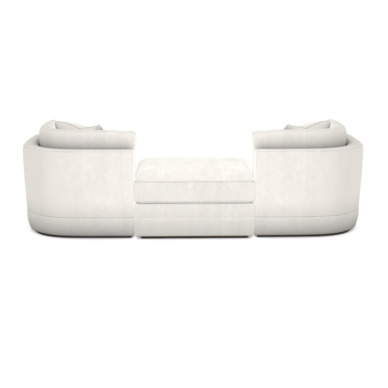 Thom Filicia Home Sectional, Tommy Snow Polyester Blend, Havana