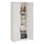Armoire de cuisine, armoire de rangement autoportante noire