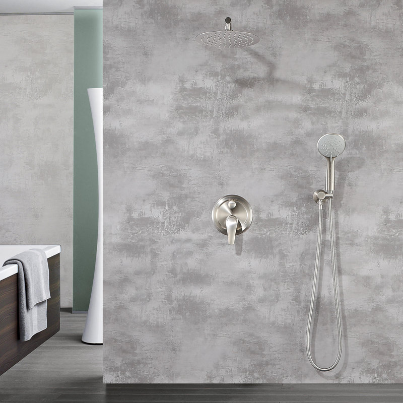 All-In-One Kit with Rough in-Valve, Brushed Nickel