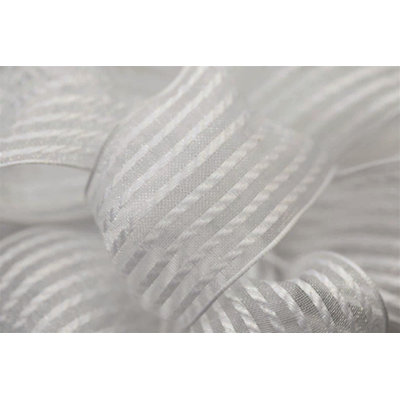 2'' Striped Fabric Shatterproof Ribbon