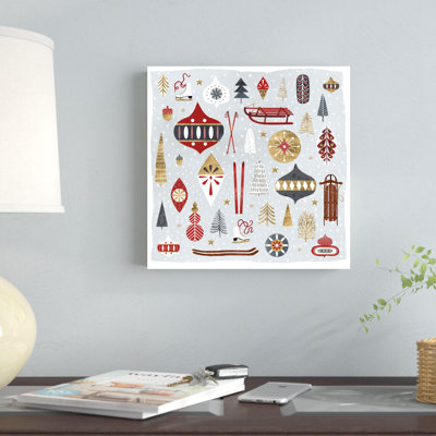 «Christmas Chalet IV» par Victoria Borges - impression sur toile tendue