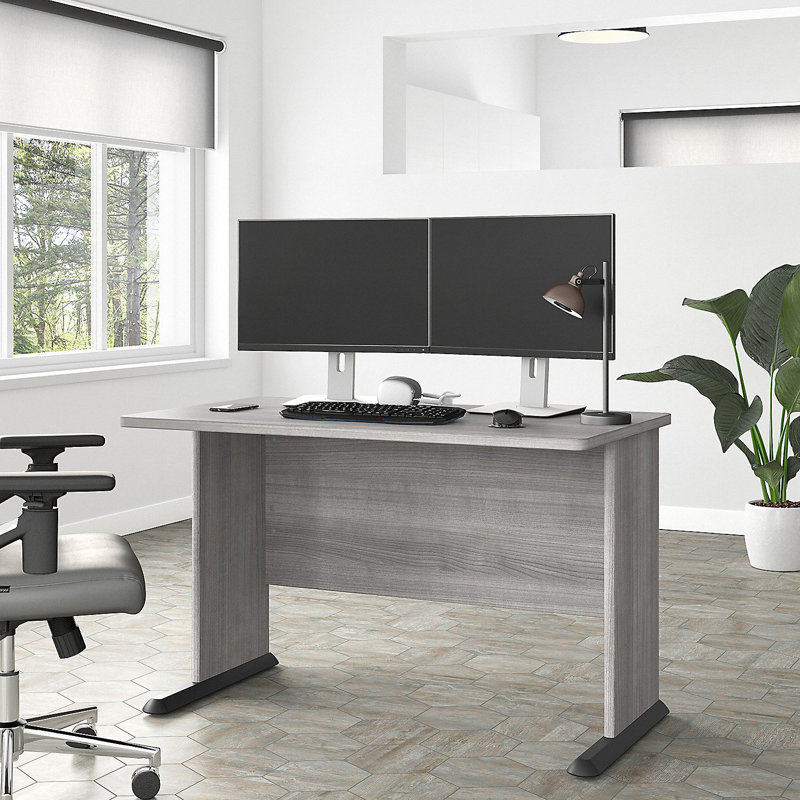 Bureau Studio A, Gris platine, H 30 po x l 48 po x P 27 po
