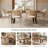 6 - Person Dining Table Sets With Expandable Table & 6 Upholstered Chairs-1798295184