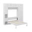 Lit escamotable simple avec casiers et armoires