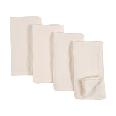 Serviette 100% lin lavé à la pierre Alvia, 20 po x 20 po