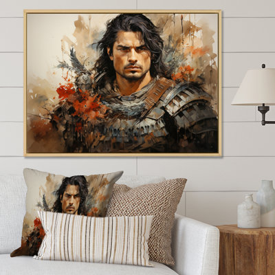 «Japon Art Samurais Warrior Portrait I», reproduction sur toile