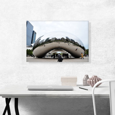 The Bean Cloud Gate Chicago - reproduction de photo sur toile tendue