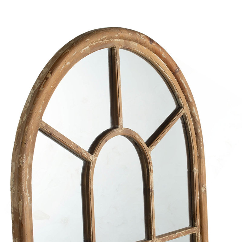 Miroir demi-rond allongé