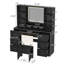 47"  Vanity Desk with LED Lighted Mirror,Drawers & Cabinets, Makeup Table with Power Outlet,  Adjustable Lighting Modes-688656819