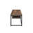 Bob weathered oak and black metal texture TV stand