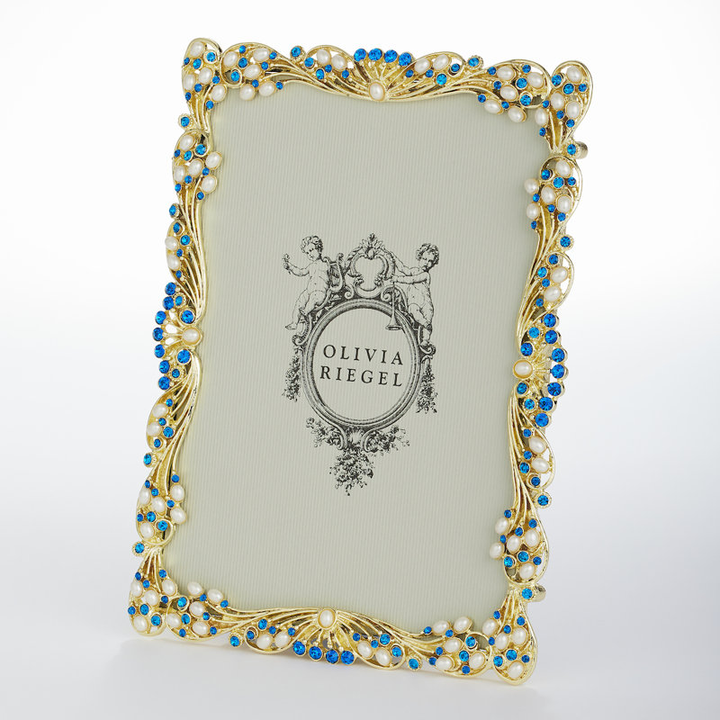 Audrey Metal Picture Frame, Gold, 5" W x 7" H