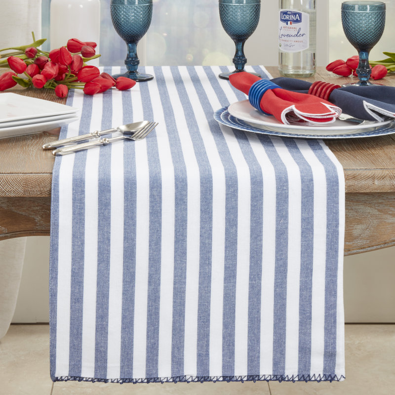 Oxford Dining Linens, Blue
