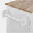 Rolling Kitchen Island with Storage Space, Rubberwood Top, 3 Drawers, 2 Sliding Shelves, Internal Storage Shelves, Kitchen Island with Rolling Wheels and Spice Rack, White-1429493539